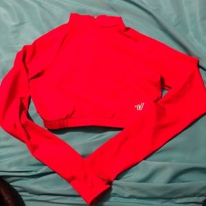 VARSITY MEDIUM RED CHEER SHIRT LONG SLEEVE #30
